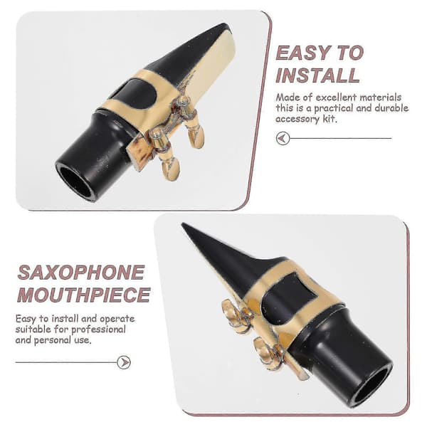 Sax Munstycksset Altsax Munstycksöverdrag Munstyckskudde Klarinett Rör Saxofon Munstyckstillbehör