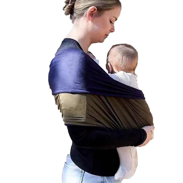 Mamas Bonding Trøster, Baby Wraps Bærer, Ringslynge, Åndbar Ergonomisk Babybærer Til Baby 2 Til 36 Måneder Deep Blue