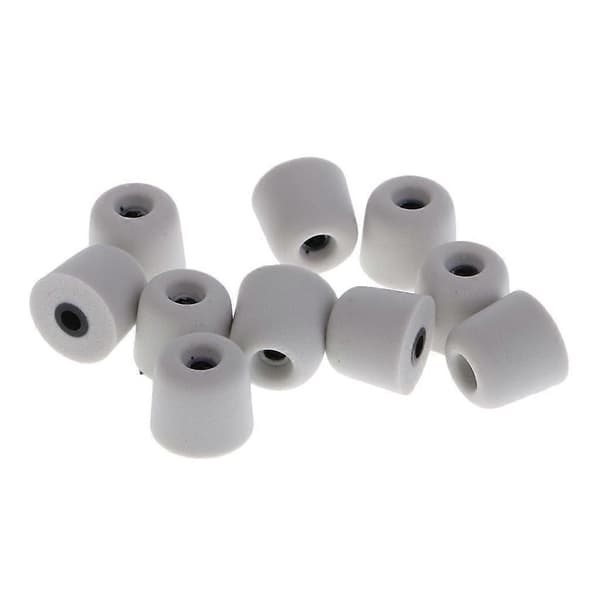 10x 3,0 mm Eard Memory Foam Ørepropper for In-Ear Hodetelefon Svart gray