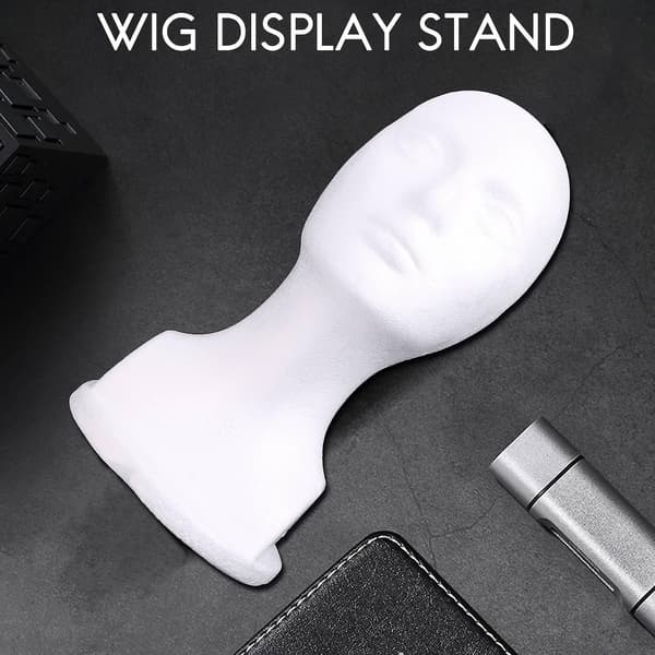 Styrofoam Mannequin Skum Hoved Briller Hat Paryk Display Stativ