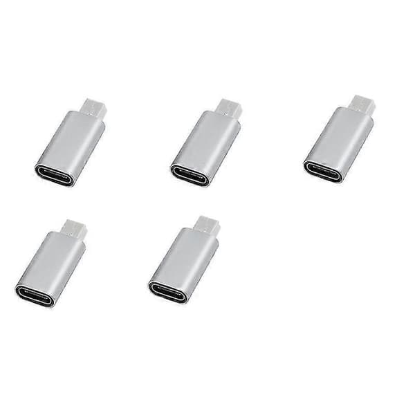 5 stk. Usb C til Mini Usb 2.0 Adapter Type C Hun til Mini Usb Han Konverter Adapter Til Mp3 Afspillere D