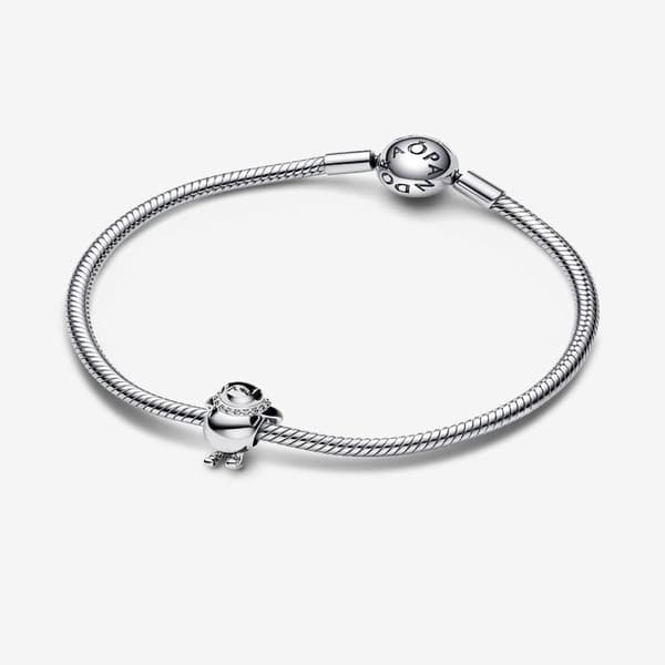 Pandora - Ski-pingvin charm - Sterlingsølv