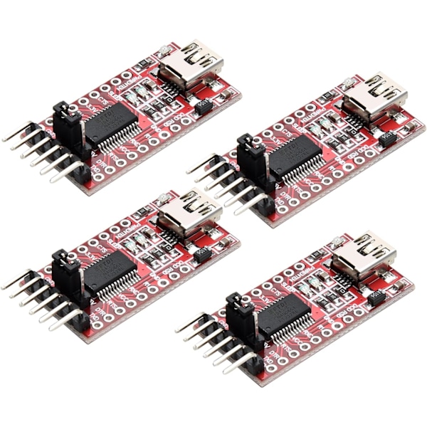 4X FTDI FT232RL USB til TTL Seriel Konverter Adapter til 3.3V og 5V til Arduino Raspberry Pi