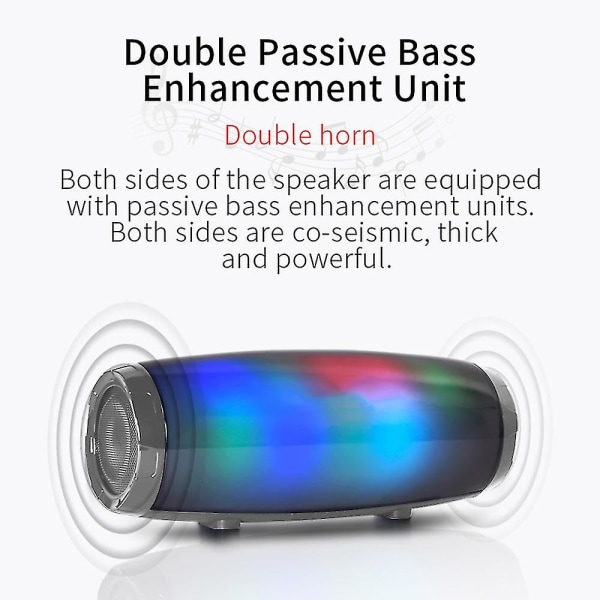 Colorful Lights Wireless Bluetooth Speaker Subwoofer Can Call Card Radio Gift Speaker Wireless Bluet