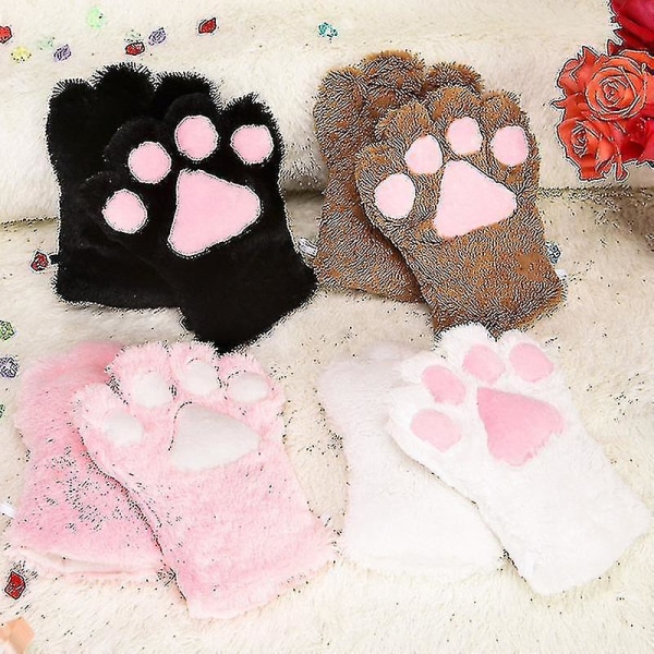 5pcs Creative Cat Costume Kitten Tail Ears Collar Paws Gloves Anime Take Gothic Set for Party