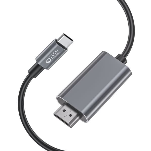 Tech-Protect 2 m 4K 60Hz USB-C - HDMI -kaapeli UltraBoost Musta size 80