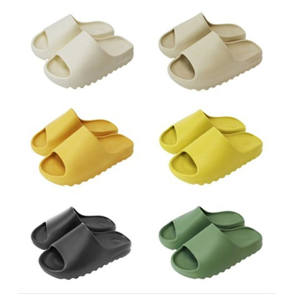 Slides Tofflor Plattform Strand Sandaler Unisex Tofflor-e Yellow 44-45