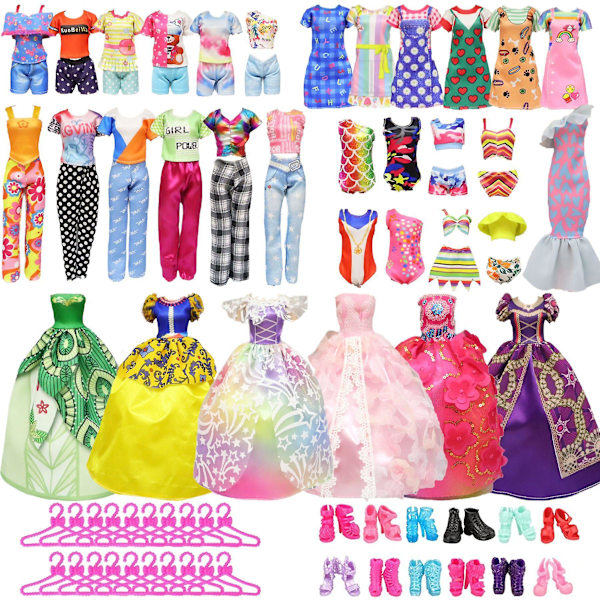 57 osaa/setti Barbie Ultimate Closet ja nukke leikkisetti ja tarvikkeet
