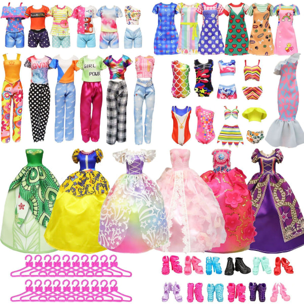 57kpl/ set Barbie Ultimate Closet ja Nukkeleikkisetti ja tarvikkeet