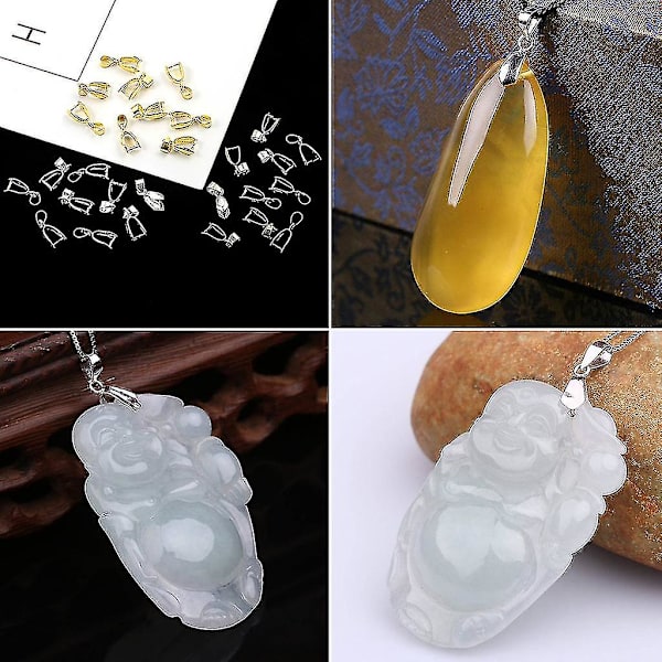 10 st hängsmyckes spännen halsband berlocker spänne snäppfog spänne för DIY smycken Gold