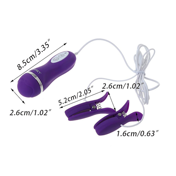 10 Moduser Nippelklemme Vibrerende Brystklemmer Elektrisk Nippelstimulator Med Fjernkontroll