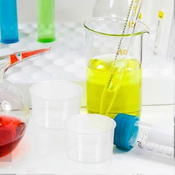 2026 Plastmålekopper for rislaging 200 stk. transparente væskemålekopper