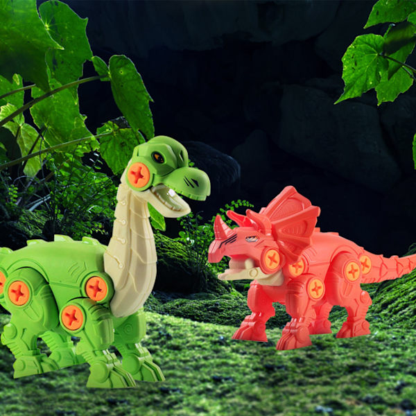 Ta isär dinosaurie leksaker för barn dinosaurie byggnad med skruvmejslar DIY leksak konstruktion set pussel byggnad leksak dinosaurier för barn pojkar flickor
