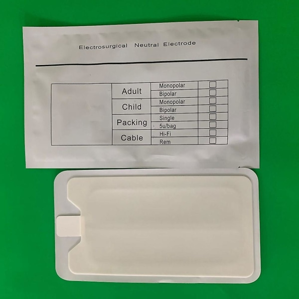 Esu-jb01 Voksen Monopolar Esu Plade Engangs Elektrode Ark Negativ Plade 10 Stykker Pr. Pakke