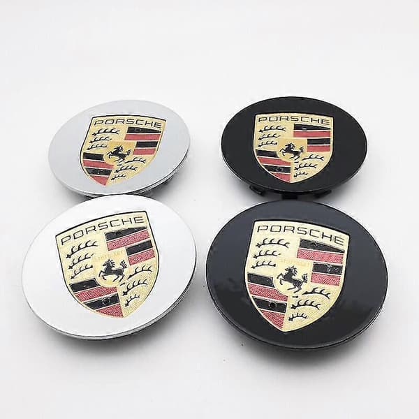 75MM 4-pakning Porsche Sølv Senterkopp (Enkel) 26s
