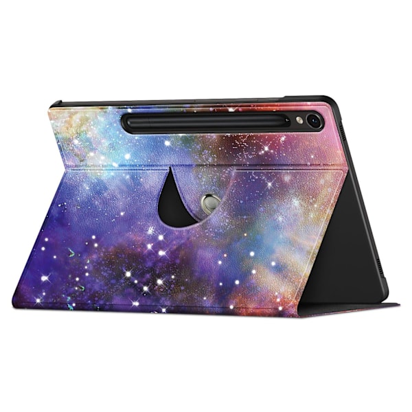 Roterande Stativfodral för Samsung Galaxy Tab S9 SM-X710,SM-X716B,SM-X718U PU Läder Tabletfodral