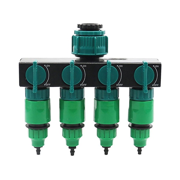 4 Way Garden Hose Splitters Sprinklers Tap Irrigation Water Hose Connectors