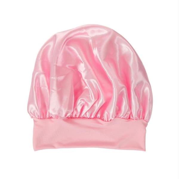 Sovmössa Skyddar Håret Nattmössa Hårvårdsmössa Kvinnor Rosa Pink