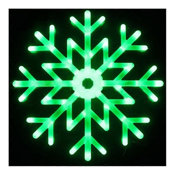 40cm LED Snöflinga Multicolor Ljushänge Snowflake Lantern