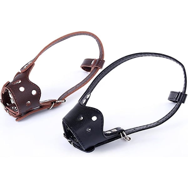 S-Muselire pour Chiens Anti aboiement museliere pour Petit Grand Chien Rglable museliere pour Chien en Cuir