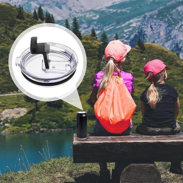 Förseglade läckagesäkra lock Vattenkoppar Förseglingslock Tumblerlock Runda Spillfria 3 st