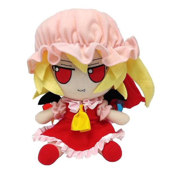 Jinzhaolai Anime TouHou Project Flandre Scarlet Fumo Plysjdukke Fylt Dukke Cosplay Rekvisita Japansk Anime Tegneserie Plysjfigurer Fans Gave