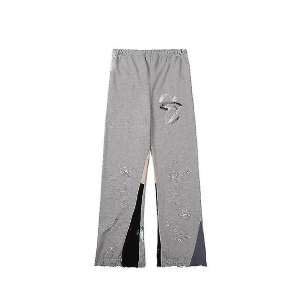 Gallery Dept Speckled Graffiti Guard Pants Straight Jeans Herre- og Damebukser Casual Bukser [reduceret!!!Nyt Tilbud] Gray S