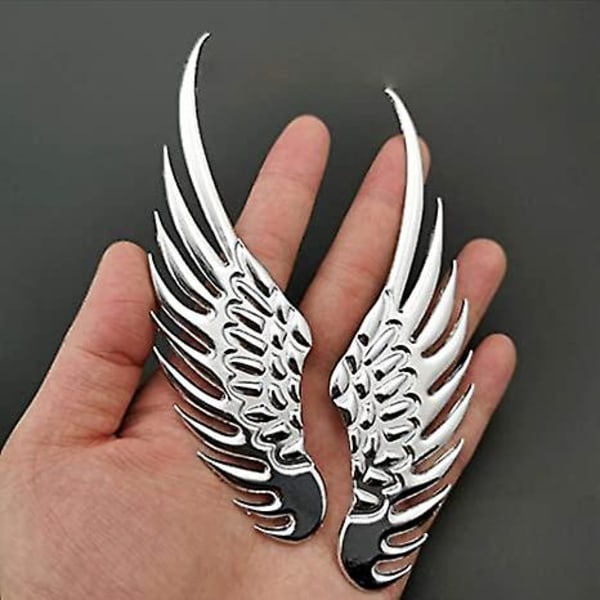 Auto 3D Stereo Eagle Angel Wings Body Sticker Badge Style Metalli Sinkkiseos Decal Tarra Auto Ulkopuolen Koriste Autotarvikkeet| |