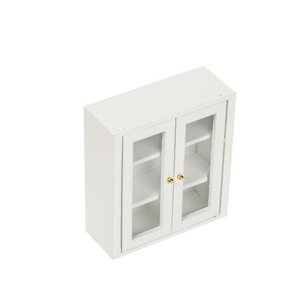 Miniaturemøbler Legetøj Dukkehus gør-det-selv-dekorationstilbehør Mini 1:12 badeværelsesvægskab Stor