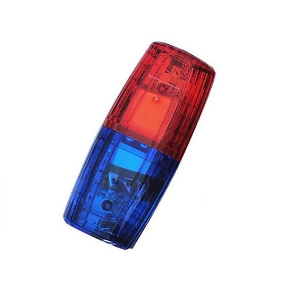 Led Röd Blå Multifunktionsklämma Blinkande Varning Säkerhet Axel Polisljus USB Laddning