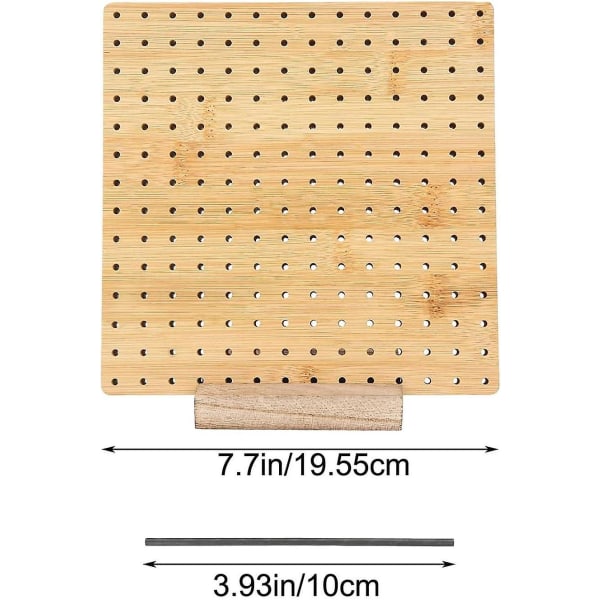 Blocking Board, Blocking Boards for Crochet, Squares Blocking Board for Knitting and Crochet Projects Handmade Knitting with Wooden Knitting Base