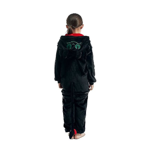 Tandløs Kostume Til Børn Tegneserie Dyr Drage Helkrop Pyjamas Halloween Jul Onesie Kigurumi 120