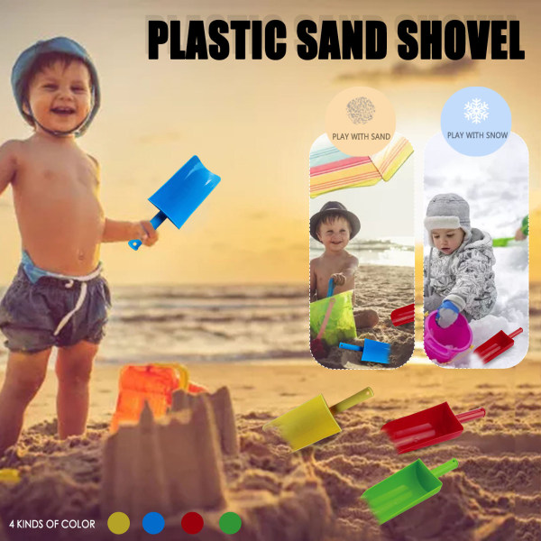 Barns strand och snö mångsidig plastskyffel Utomhusleksaker för barn