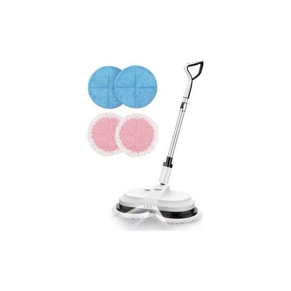 Blå + rosa, 4 stk elektrisk vakuummoppsett (uten mopp) Blue