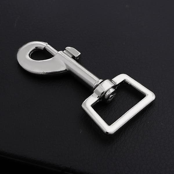 10-pack 6,8*3,3 cm Tunga Nickelpläterade Swivel Snap Hooks Djurfästen