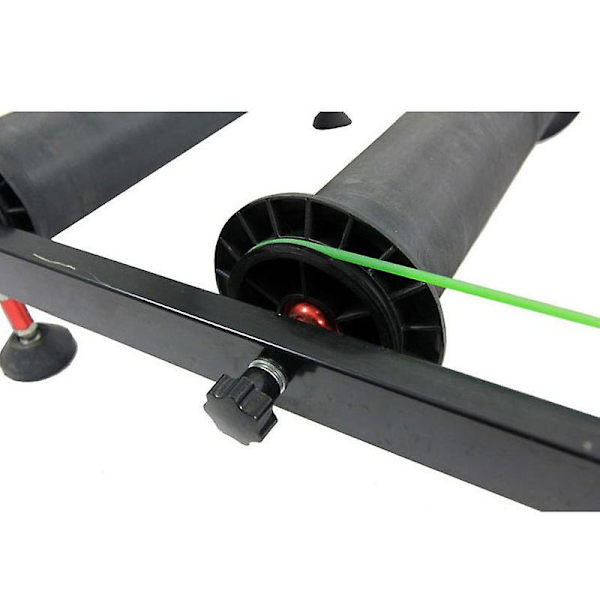 2 st runda remdrivningscykelträningsbordstransmissionsrullarplattform PU-rem 5 mm för drivning