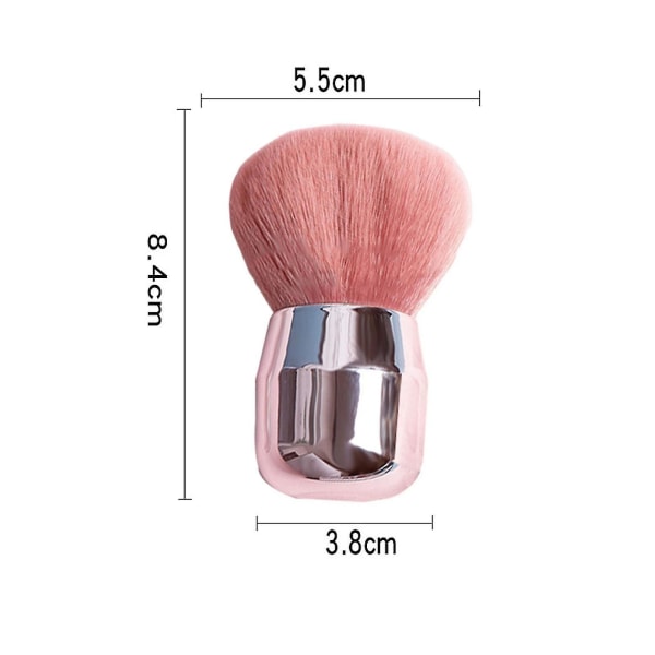 1 stk Pink Powder Makeup Brushes Skjønnhetsbørster Blush Brush Løs Powder Brush