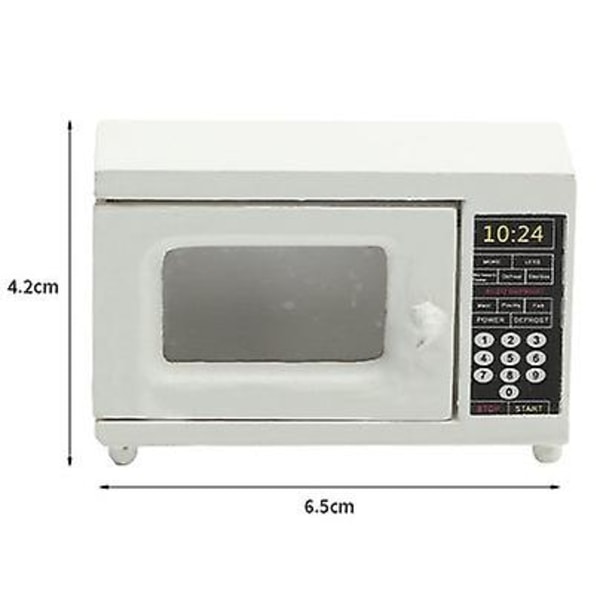 Miniature Furniture Toy Dolls House DIY Decoration Accessories Mini 1:12 Delicate Microwave Oven