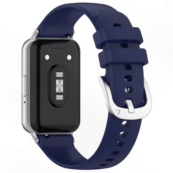 Blød silikone erstatningsrem til fitness-tracker-kompatible enheder Dark blue