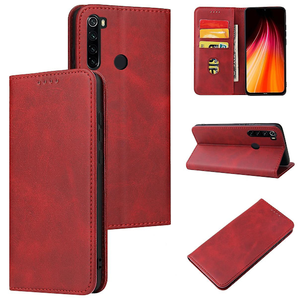 For Xiaomi Redmi Note 8 Calf Texture Magnetic Horizontal Flip Leather Case