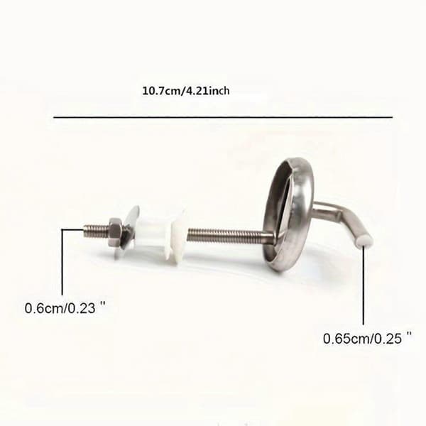 Toiletlågs Hængsler Robust Montering Fast Samling til Badeværelser Hjem Silver 10.7CM
