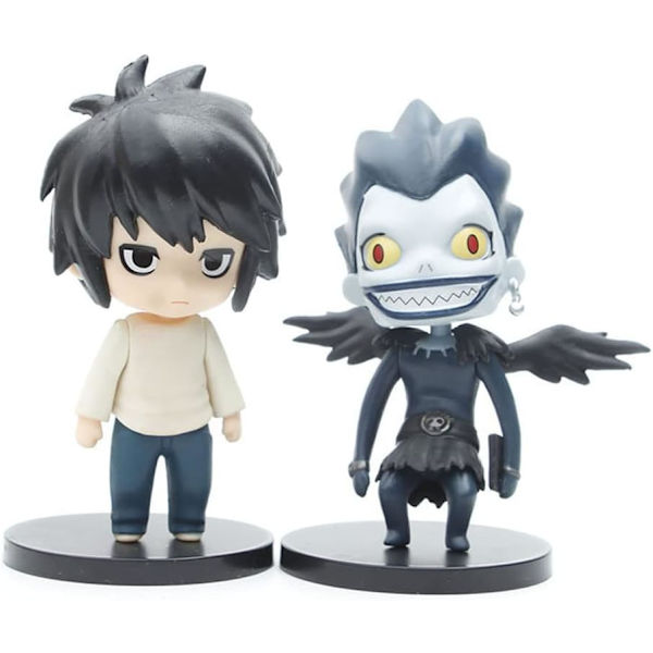 5 stk Death Note-figurer sett 10cm q versjon anime karakter figur modell samleobjekt hjem tilbehør