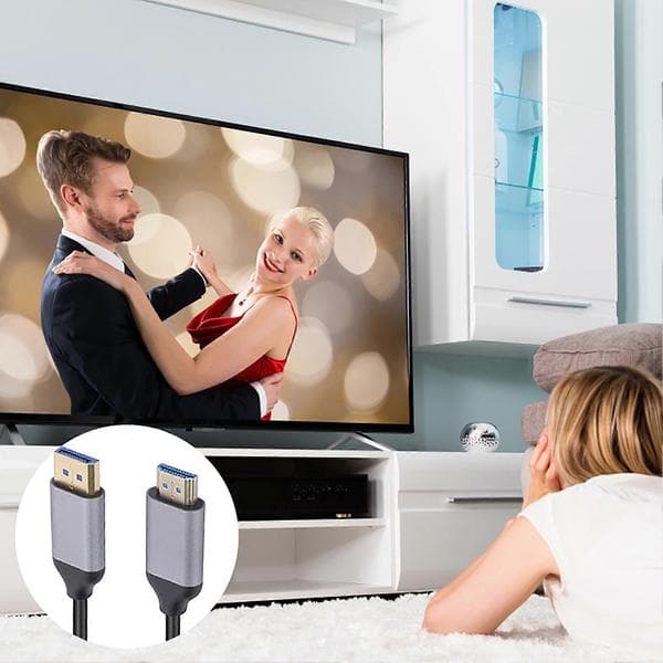 HDMI-kompatibel adapteromvandlare Full HD 4k60Hz förlängningskabel stöder HD-ljudvideo Default