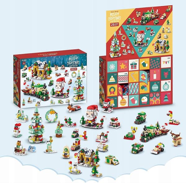 24-dagers Adventskalender Julelekeblokker For Barn Gave