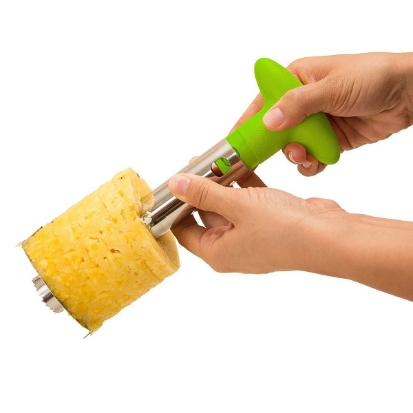 Pineapple cutter made of metal Silver silver one size