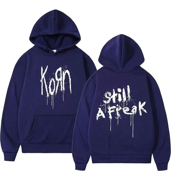 Korn Music Concert Rock Band World Tour Luvtröja Herr Hip Hop Oversized tröja Vintage Metal Gothic Hoodies Streetwear