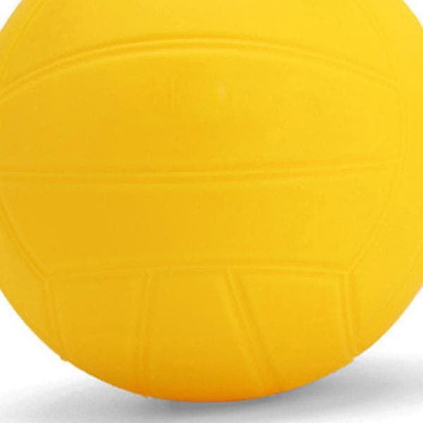 Spike erstatningsbolde Mini volleyball stærke bløde gule Roundnet spillebolde med luftpumpe til pool, græsplæne, strand, baghave 5 Inch 2pcs