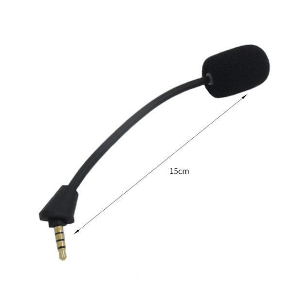 Headset-mikrofon - Jevn kommunikasjon - Erstatning - ABS - Støydempende - Spillmikrofon - Kompatibel med Kingston Hyperx Cloud Ii Wireless Black