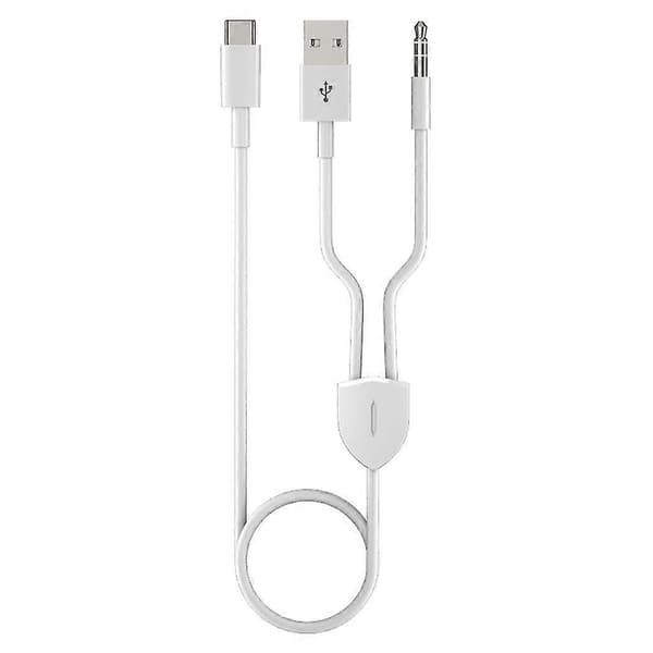 1 Split 2 Type C til USB A 3.5mm AUX Kabel HiFi Lydkvalitet for Bilhøyttalere