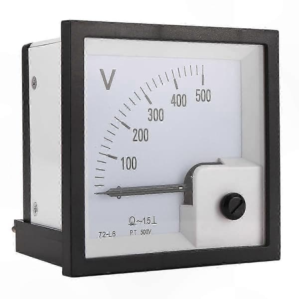 Analog Voltmeter 500V Pekerstil Spenningsmåleverktøy for Elektrisk Overvåking 500V